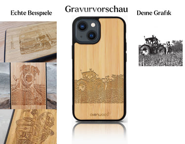 INDIVIDUELL iPhone 13 Bambus-Kunststoff